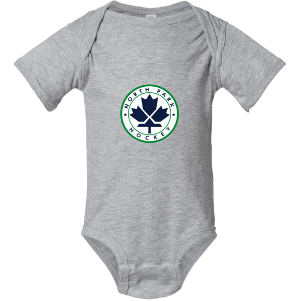 North Park Hockey Infant Short Sleeve Baby Rib Bodysuit