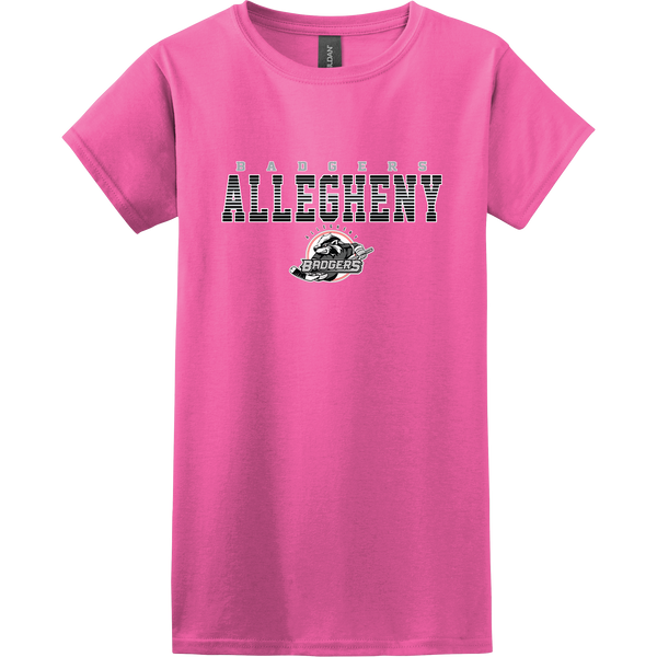 Allegheny Badgers Softstyle Ladies' T-Shirt