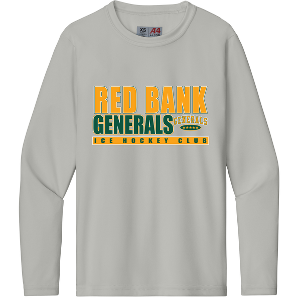 Red Bank Generals Youth Cooling Performance Long Sleeve Tee