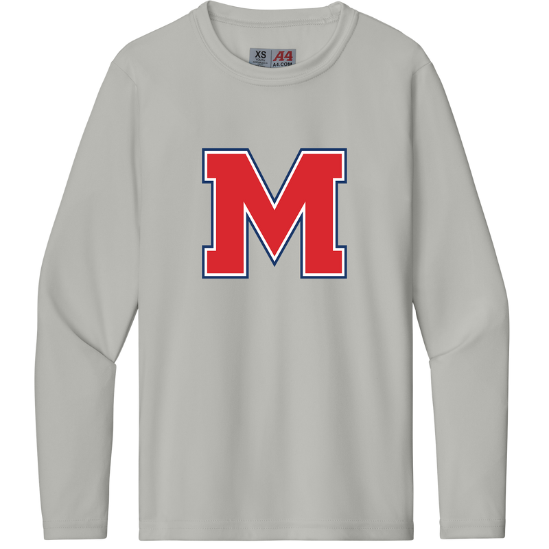 Mount St. Charles Youth Cooling Performance Long Sleeve Tee