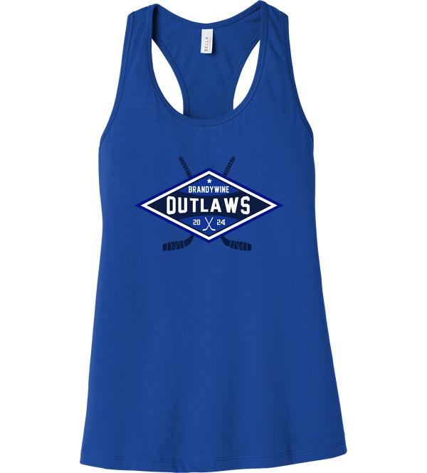 Brandywine Outlaws Womens Jersey Racerback Tank