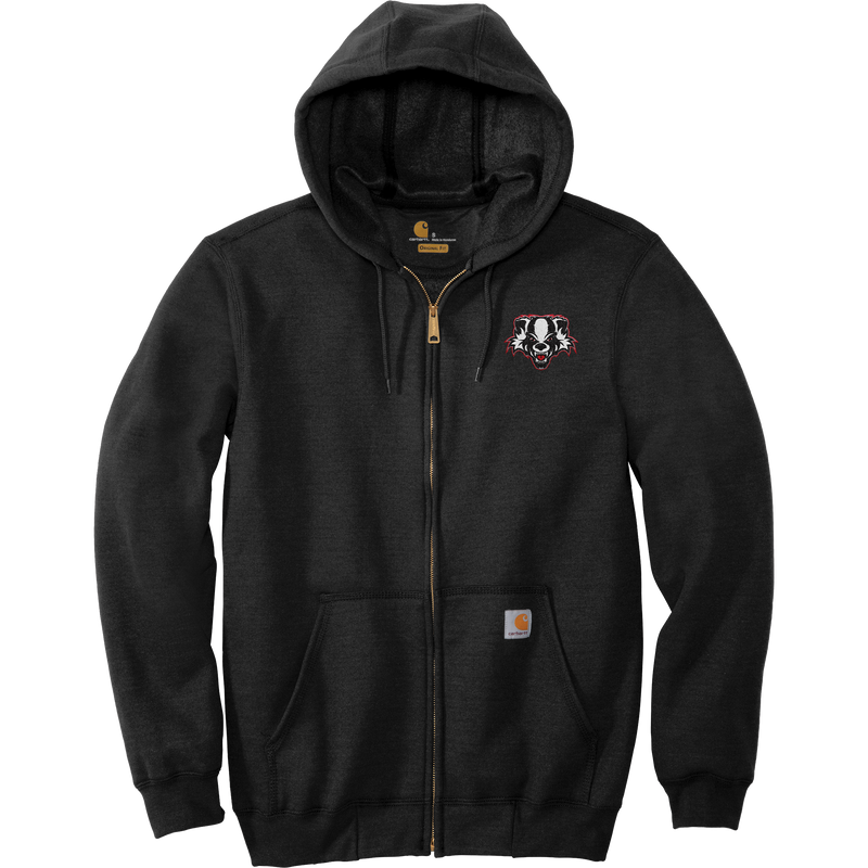 Scary Badgers Carhartt Midweight Hooded Zip-Front Sweatshirt