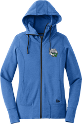 Woodbridge Wolfpack New Era Ladies Tri-Blend Fleece Full-Zip Hoodie