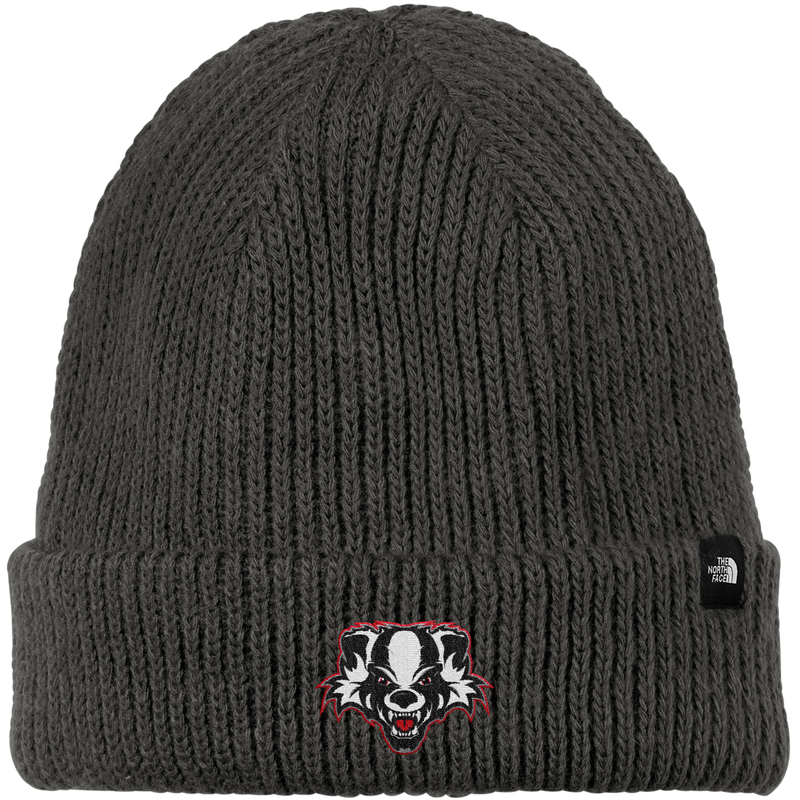 Scary Badgers The North Face Circular Rib Beanie