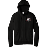 Scary Badgers Nike Club Fleece Sleeve Swoosh Full-Zip Hoodie