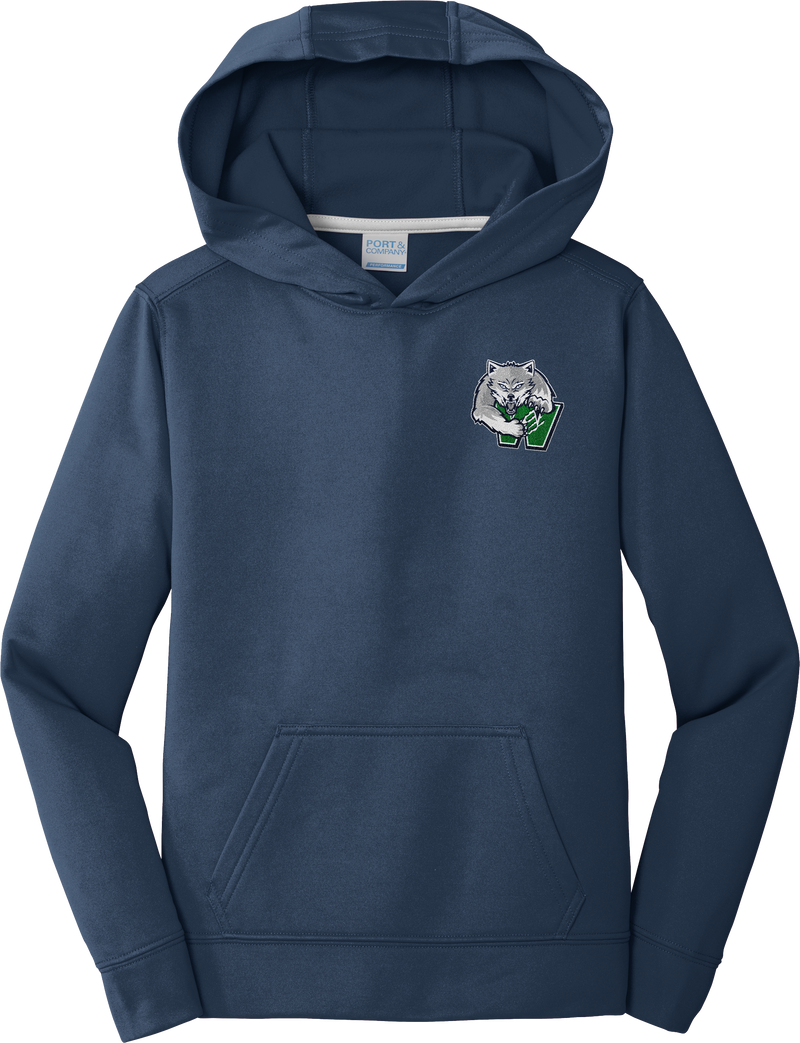 Woodbridge Wolfpack Youth Performance Fleece Pullover Hooded Sweatshirt