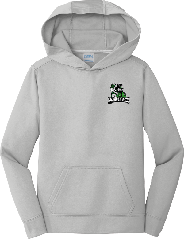 Atlanta Madhatters Youth Performance Fleece Pullover Hooded Sweatshirt