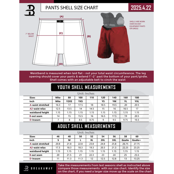 SOMD Sabres Adult Sublimated Pants Shell