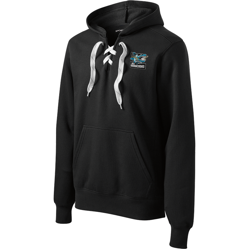 Boca Barracudas Lace Up Pullover Hooded Sweatshirt