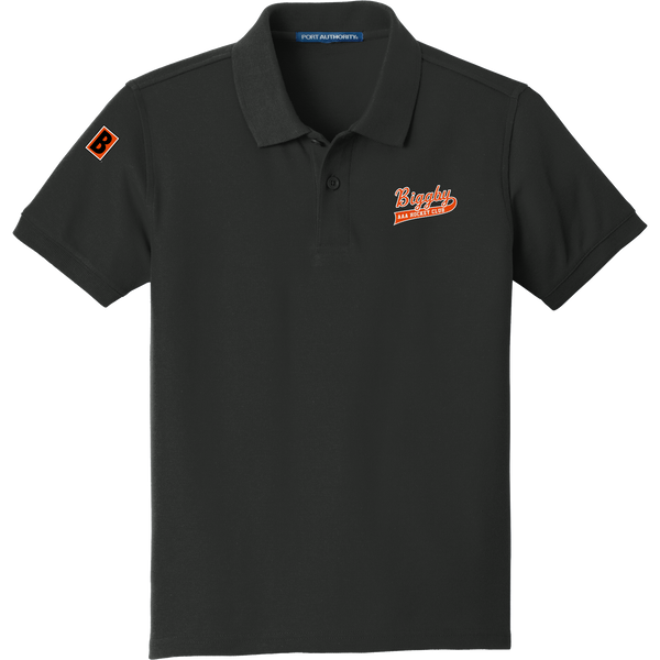 Biggby Coffee AAA Youth Core Classic Pique Polo