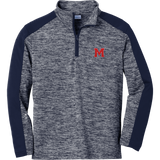Mount St. Charles Youth PosiCharge Electric Heather Colorblock 1/4-Zip Pullover
