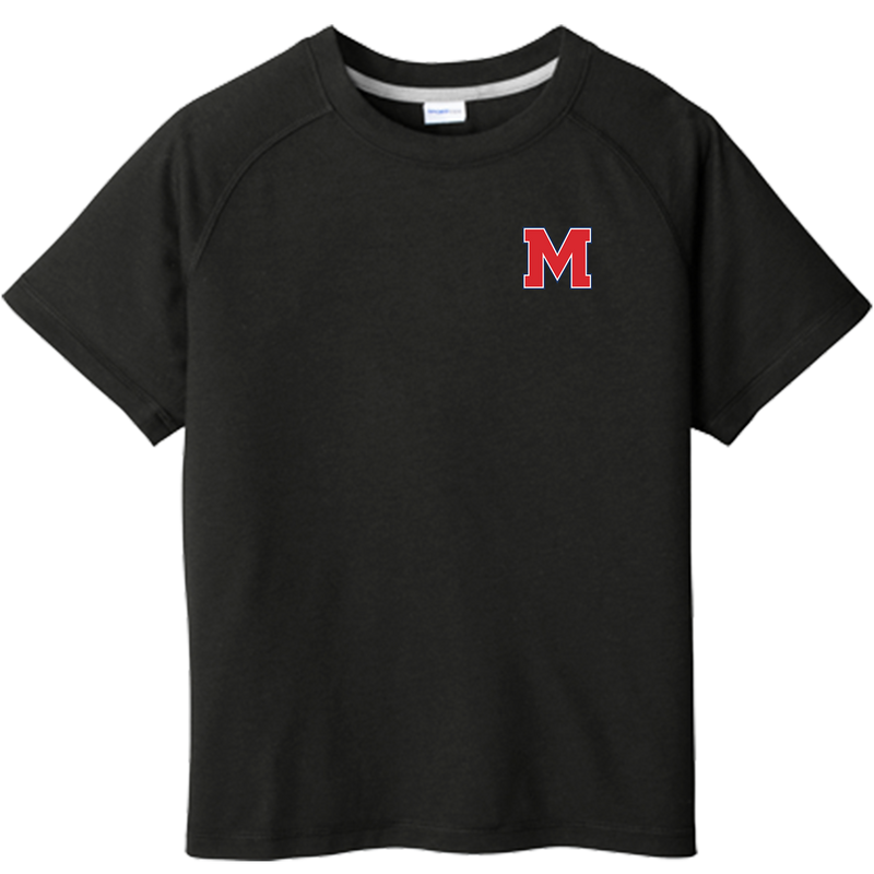Mount St. Charles Youth PosiCharge Tri-Blend Wicking Raglan Tee
