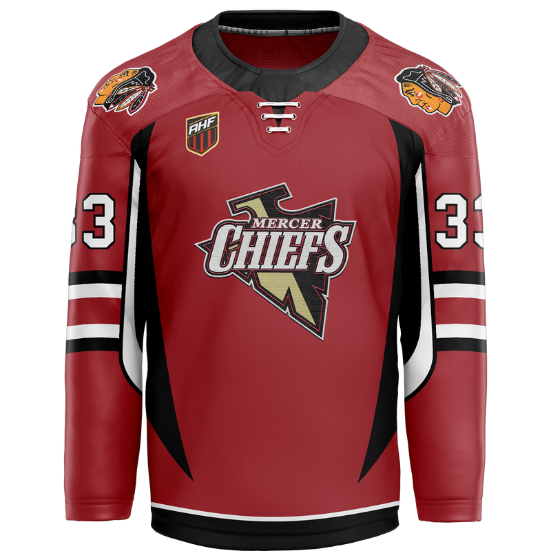 Mercer Chiefs Special Store Adult Player Cut and Sew Jersey